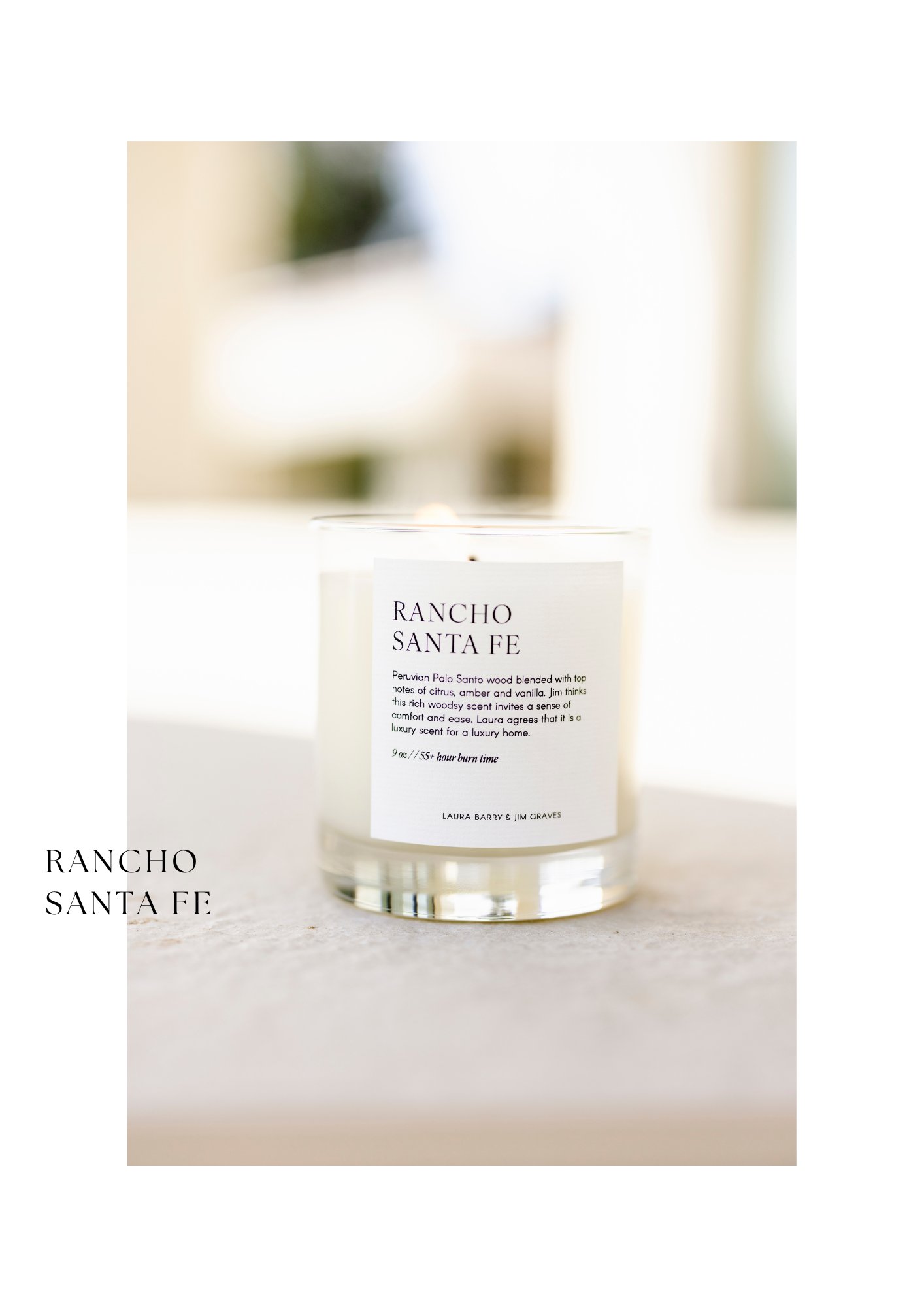 Rancho Santa Fe 9 oz Candle